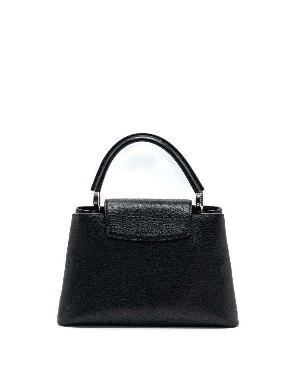 AAA Replica Louis Vuitton LV CAPUCINES PM CALFSKIN BLACK SHW