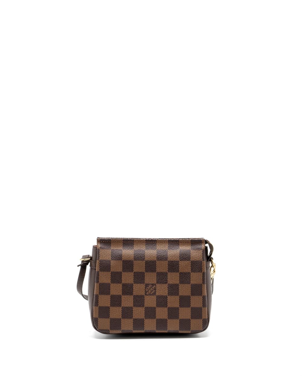 AAA Replica Louis Vuitton LV VINTAGE SQUARE SHOULDER BAG DAMIER EBENE GHW