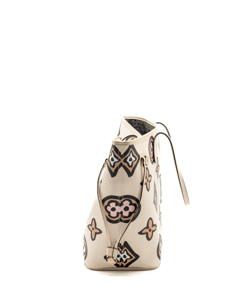 AAA Replica Louis Vuitton LV NEVERFULL MM WILD AT HEART EMPREINTE CREAM GHW