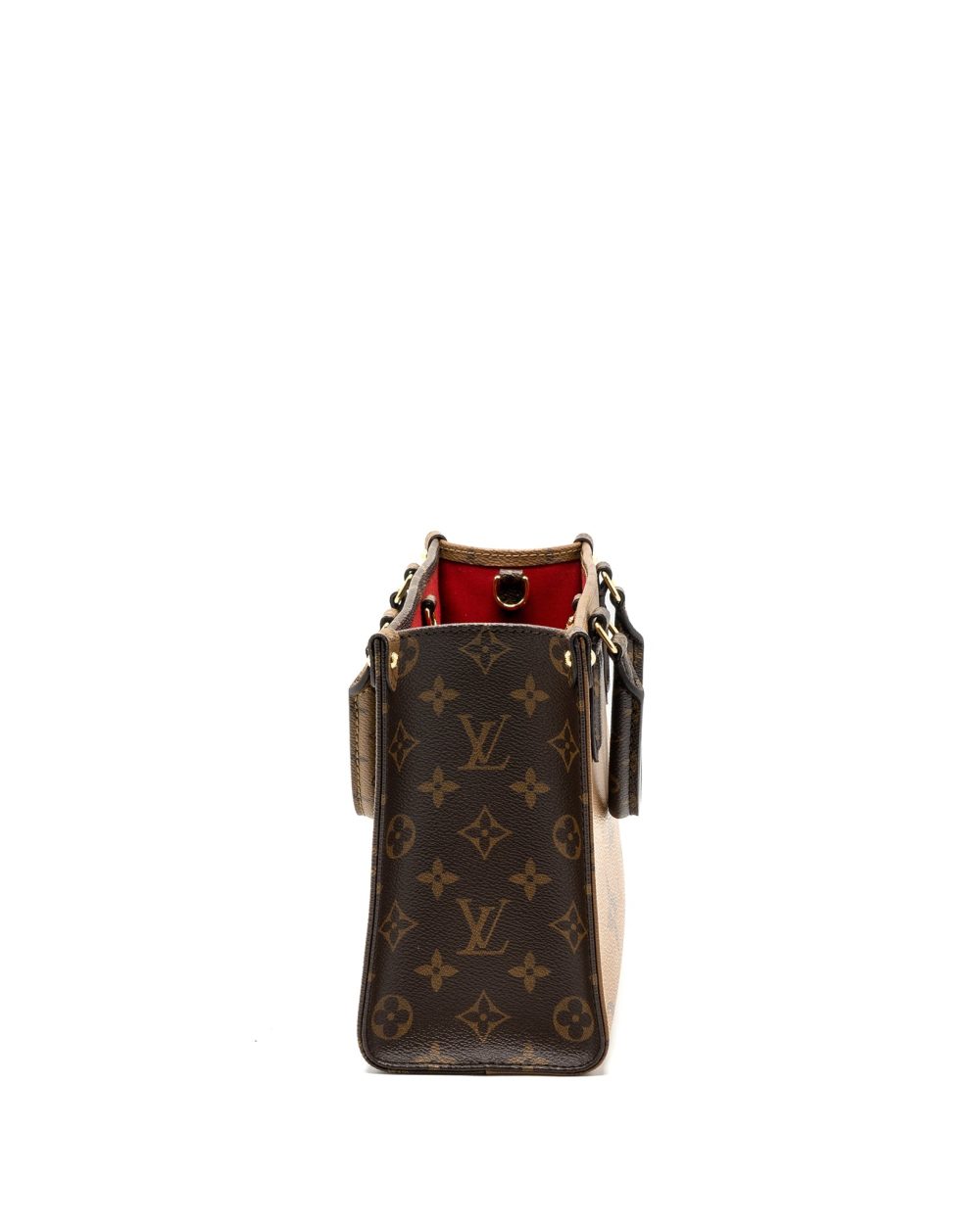 AAA Replica Louis Vuitton LV ONTHEGO PM MONOGRAM CANVAS / MONOGRAM REVERSE CANVAS GHW(NEW VERSION)
