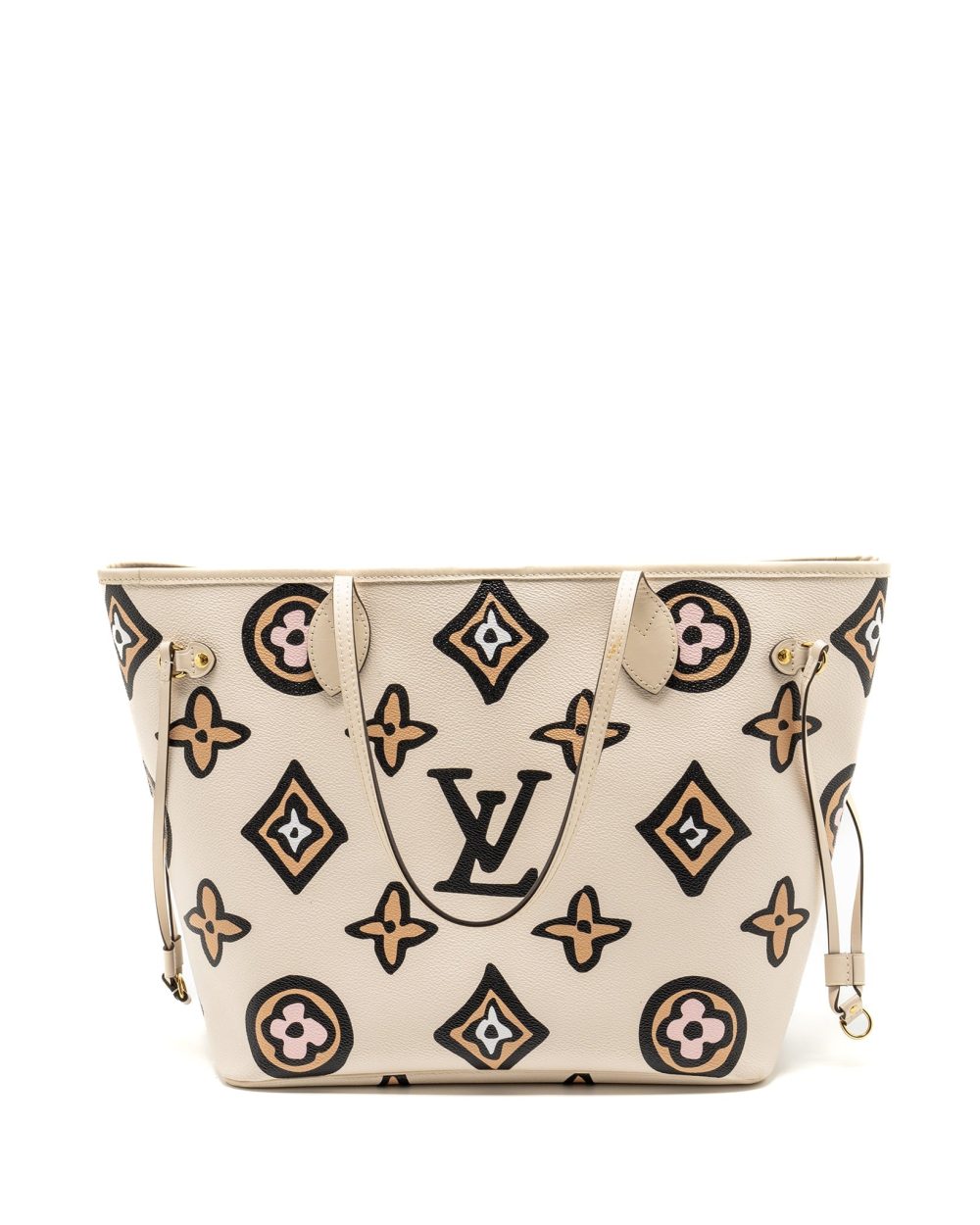 AAA Replica Louis Vuitton LV NEVERFULL MM WILD AT HEART EMPREINTE CREAM GHW
