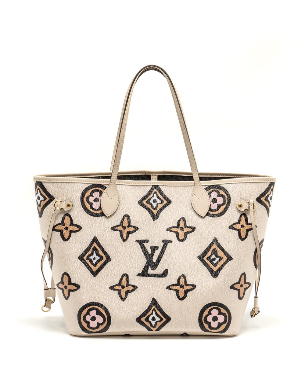 AAA Replica Louis Vuitton LV NEVERFULL MM WILD AT HEART EMPREINTE CREAM GHW