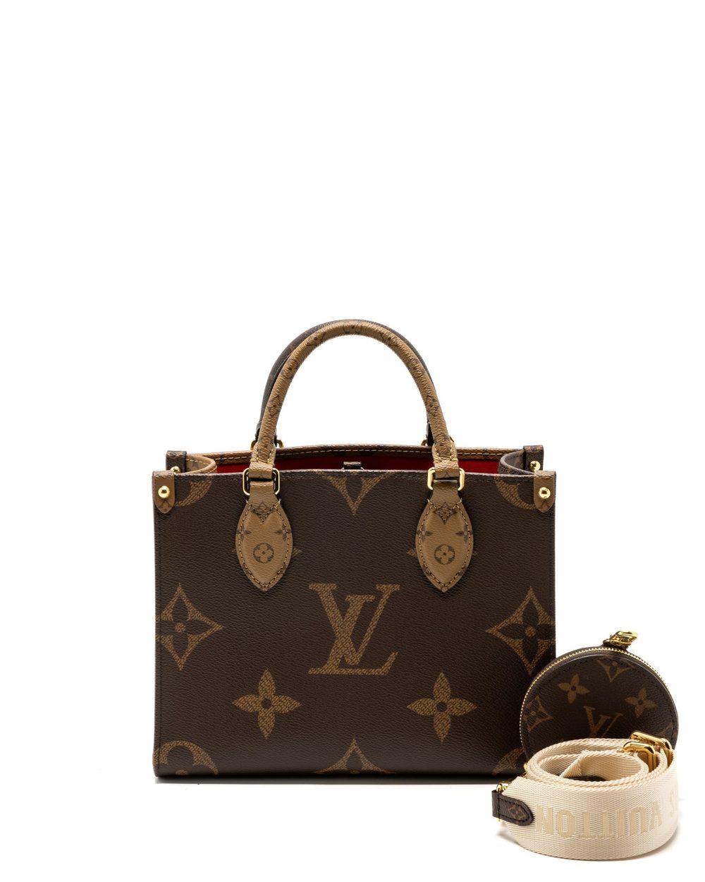 AAA Replica Louis Vuitton LV ONTHEGO PM MONOGRAM CANVAS / MONOGRAM REVERSE CANVAS GHW(NEW VERSION)