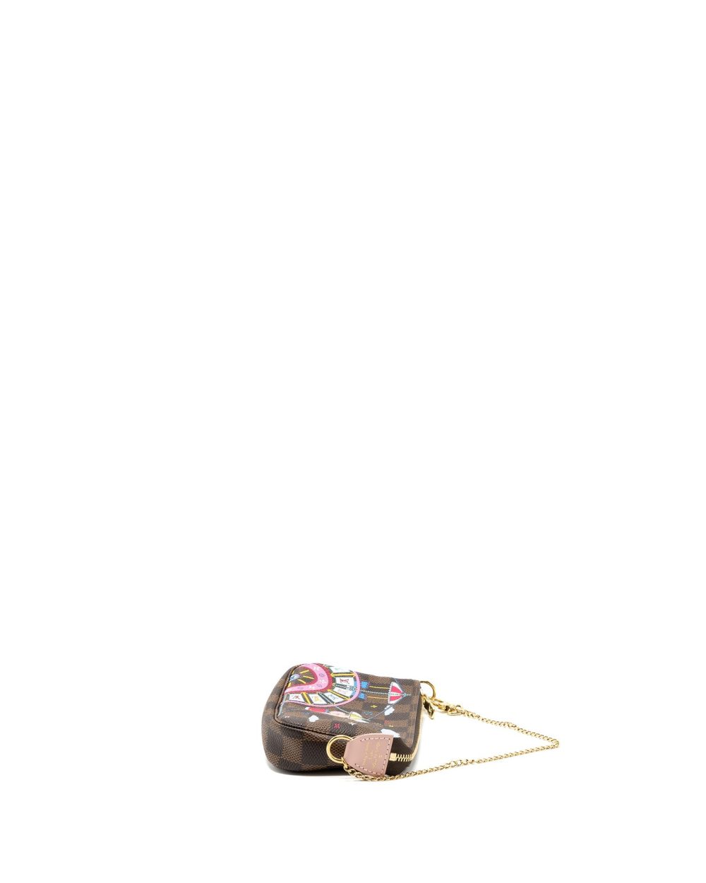 AAA Replica Louis Vuitton LV MINI POCHETTE ACCESSORIES CHRISTMAS LIMITED EDITION MULTICOLOR GHW