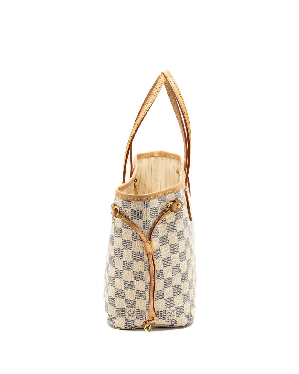 AAA Replica Louis Vuitton LV NEVERFULL PM DAMIER AZUR GHW