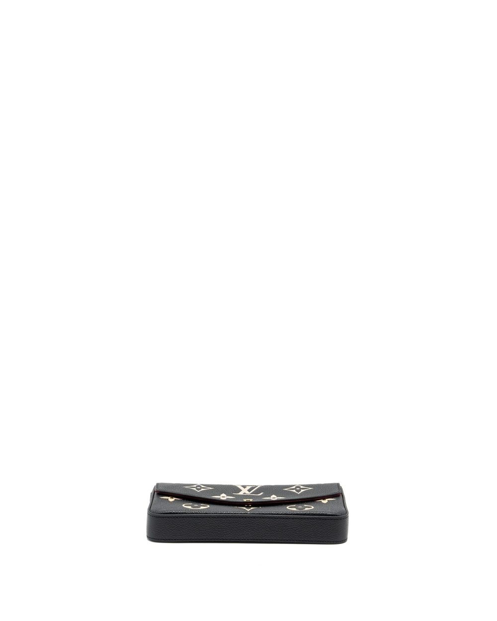 AAA Replica Louis Vuitton LV FELICIE POCHETTE MONOGRAM EMPREINTE LEATHER BLACK/BEIGE GHW