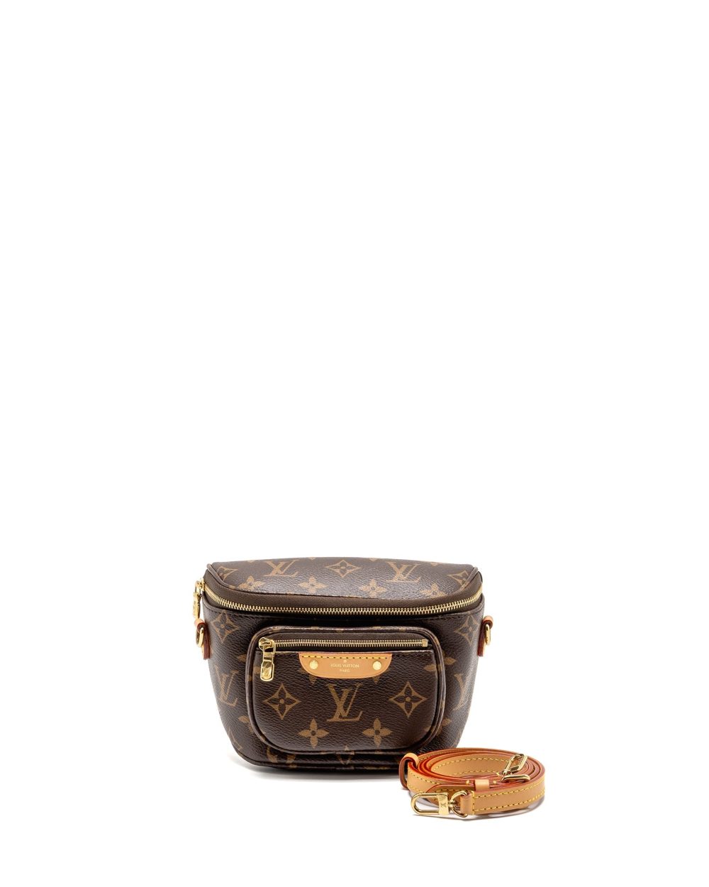 AAA Replica Louis Vuitton LV MINI BUMBAG MONOGRAM CANVAS GHW