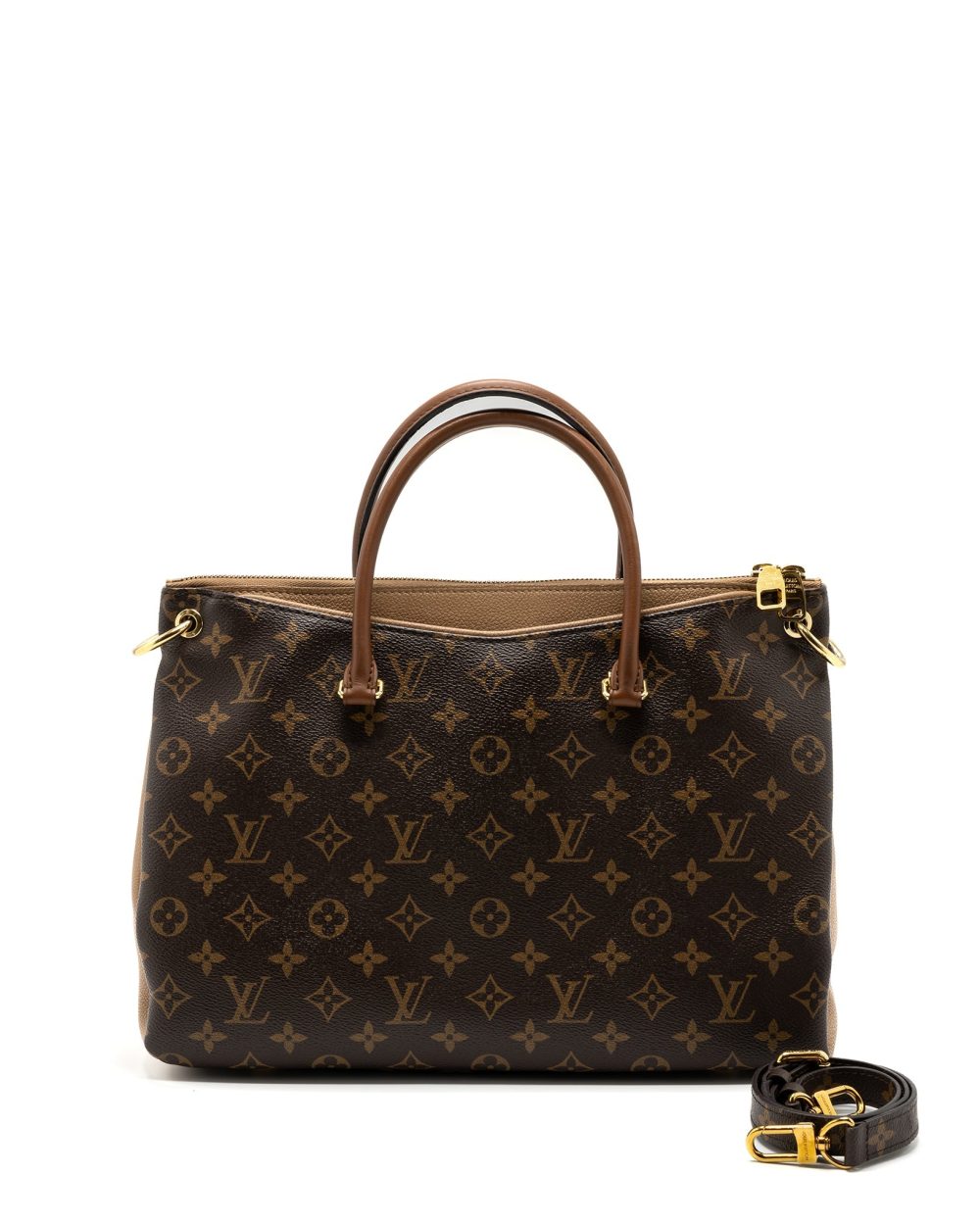 AAA Replica Louis Vuitton LV PALLAS MONOGRAM CANVAS SESAME GHW