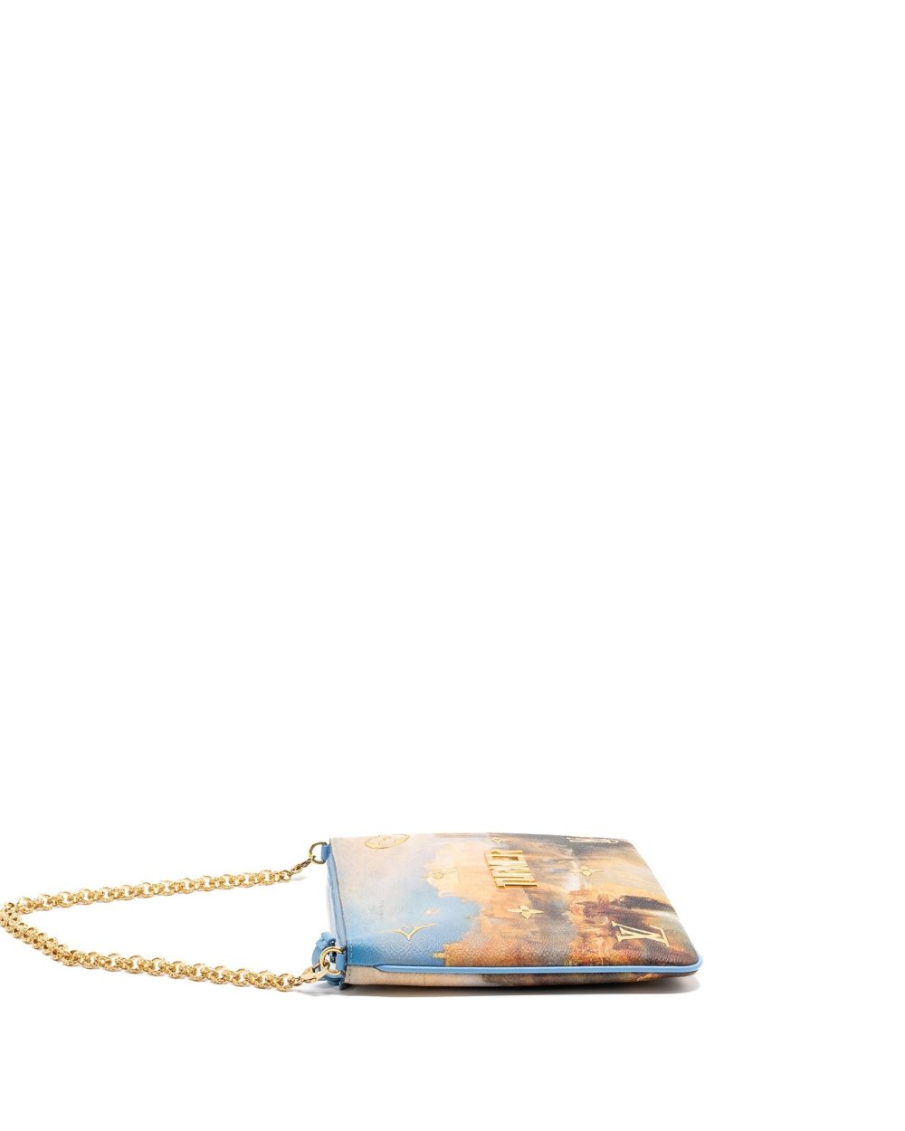 AAA Replica Louis Vuitton LV JEFF KOONS CHAIN POUCH MULTICOLOR GHW