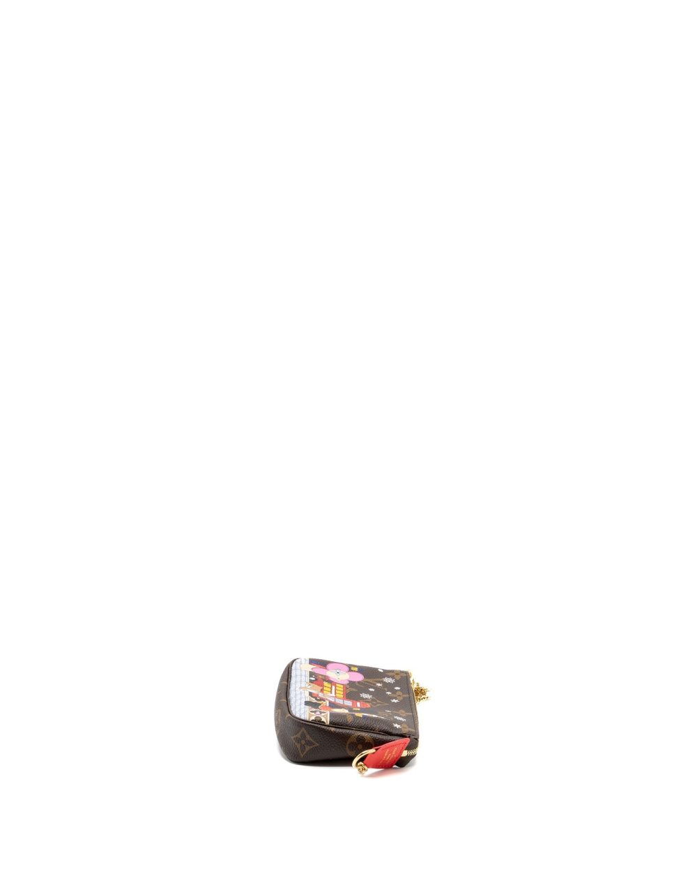 AAA Replica Louis Vuitton LV MINI POCHETTE ACCESSORIES 2021 XMAS LONDON LIMITED EDITION MULTICOLOUR GHW