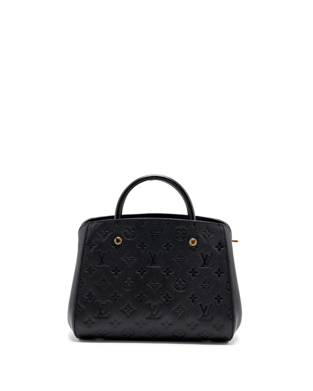 AAA Replica Louis Vuitton LV MONTAIGNE BB MONOGRAM EMPREINTE BLACK GHW