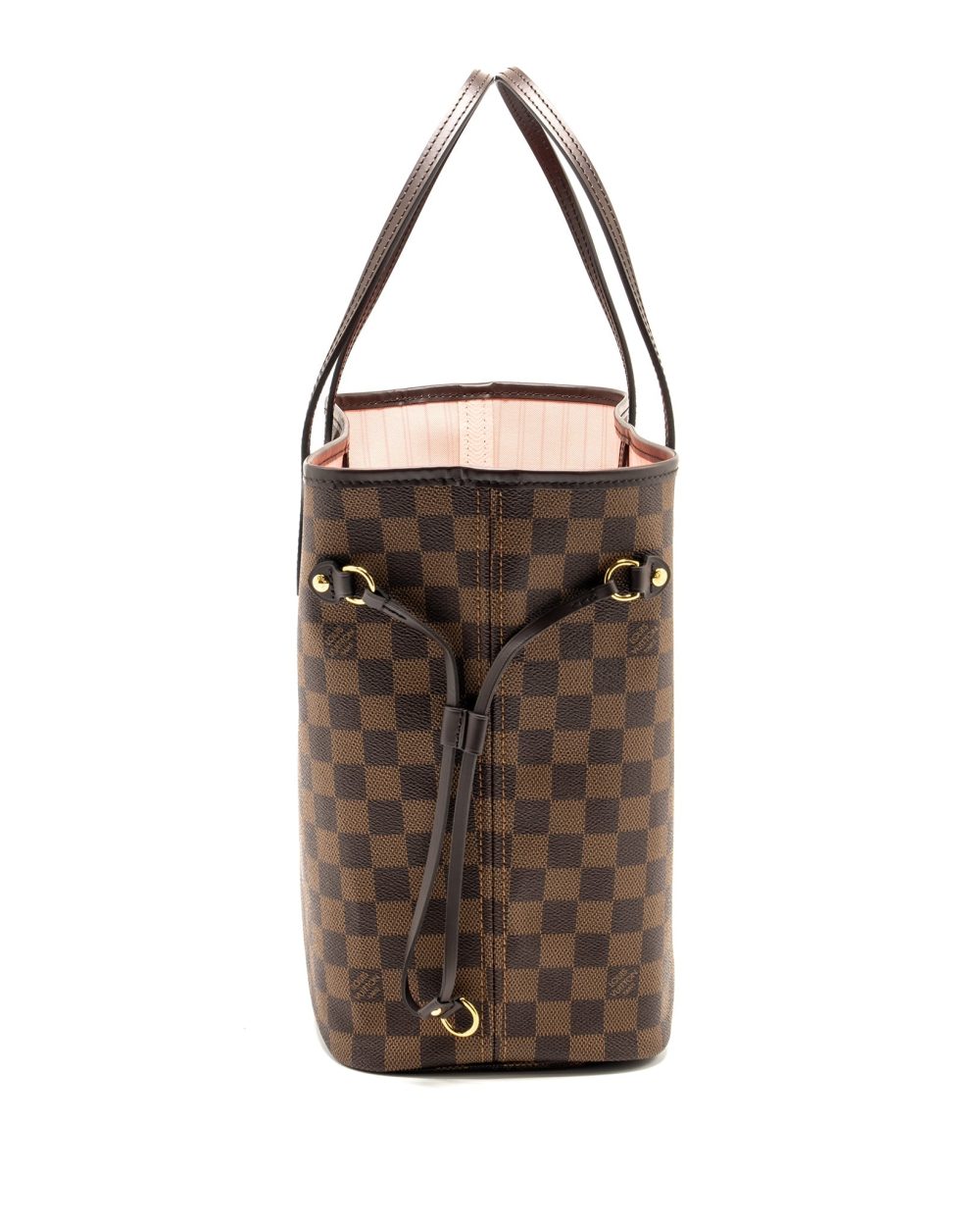 AAA Replica Louis Vuitton LV NEVERFULL MM DAMIER EBENE CANVAS GHW