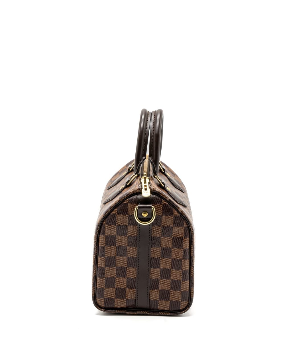 AAA Replica Louis Vuitton LV SPEEDY BANDOULIERE 25 DAMIER EBENE CANVAS GHW (NEW VERSION)
