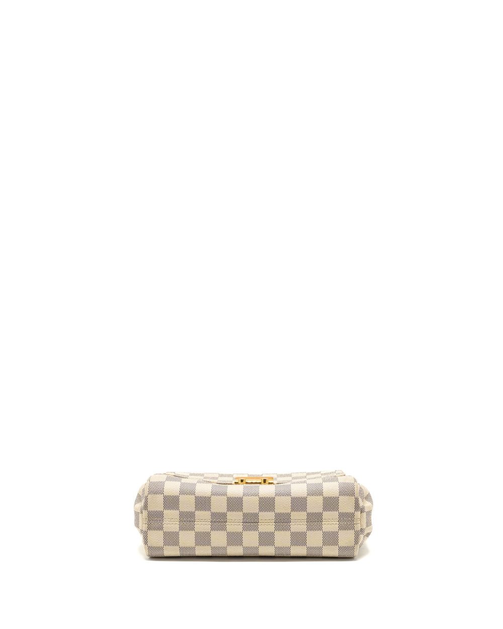 AAA Replica Louis Vuitton LV CROISETTE DAMIER AZUR CANVAS WHITE GHW