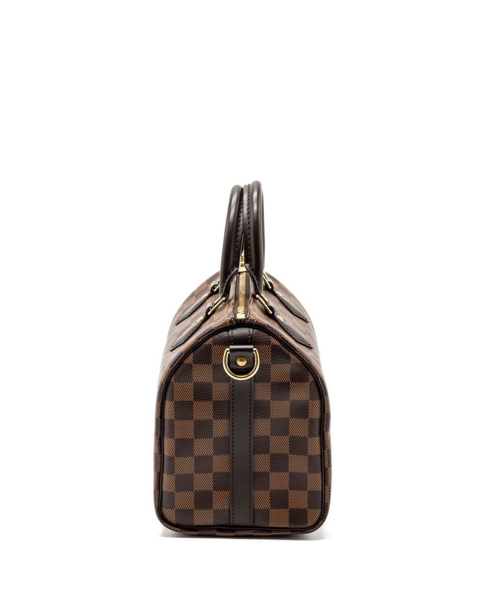 AAA Replica Louis Vuitton LV SPEEDY BANDOULIERE 25 DAMIER EBENE CANVAS GHW (NEW VERSION)