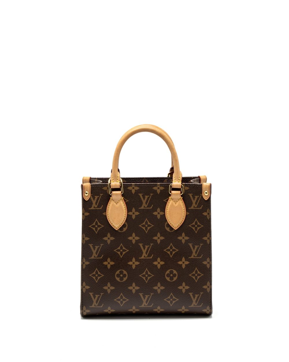 AAA Replica Louis Vuitton LV SAC PLAT BB MONOGRAM CANVAS GHW (NEW VERSION)