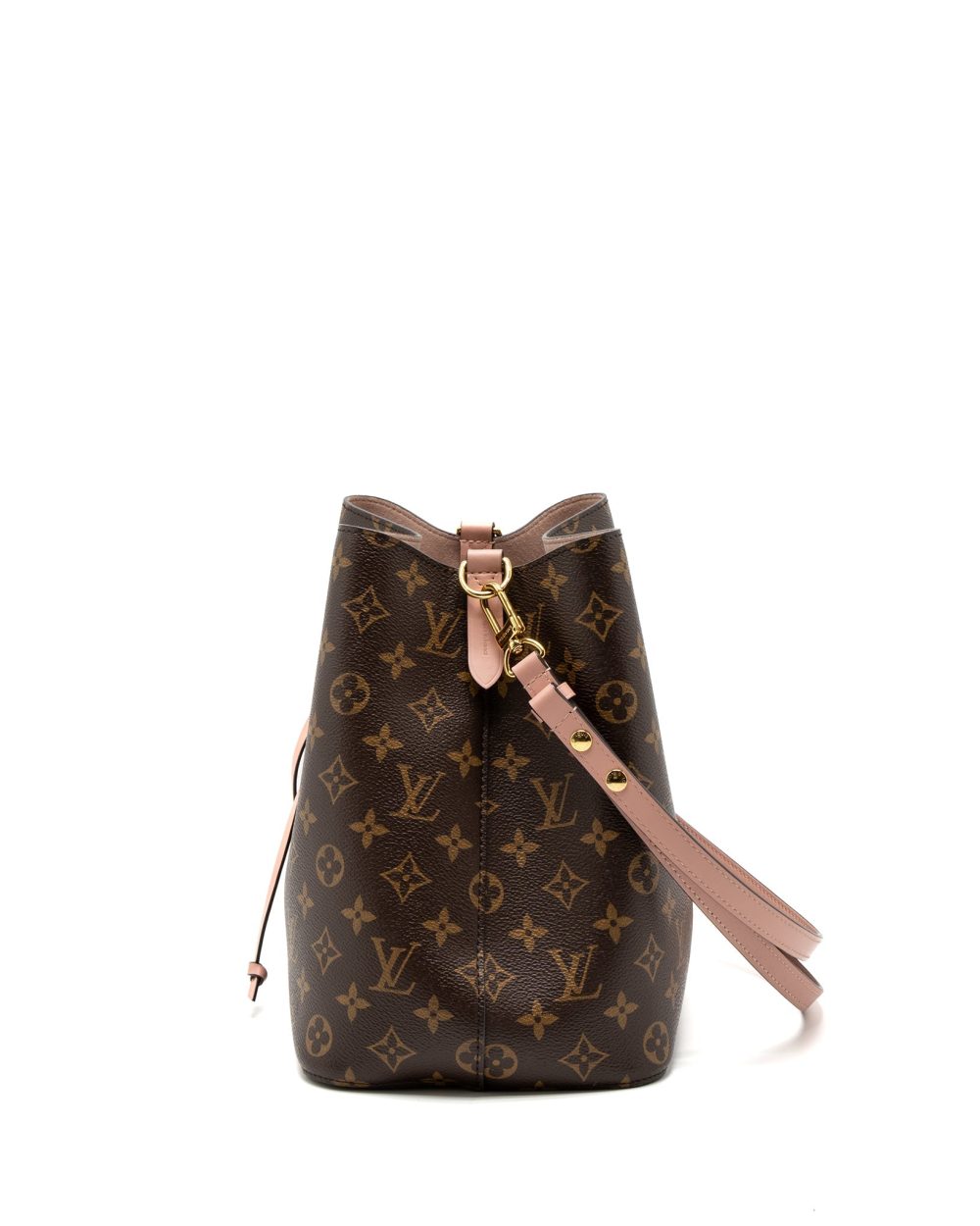 AAA Replica Louis Vuitton LV NEONOE MM MONOGRAM CANVAS ROSE POUDRE GHW