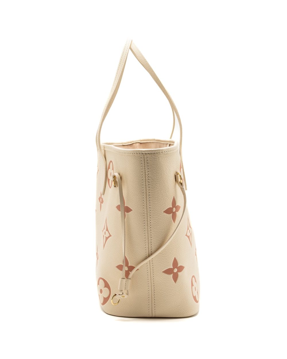 AAA Replica Louis Vuitton LV NEVERFULL MM MONOGRAM EMPREINTE CRÈME/ROSE TRIANON GHW(NEW VERSION)