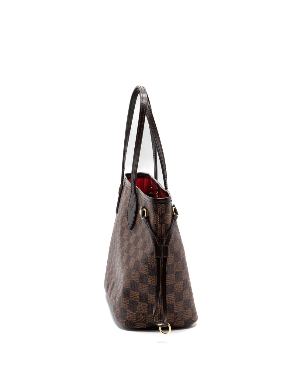 AAA Replica Louis Vuitton LV NEVERFULL PM DAMIER EBENE CANVAS GHW (NEW VERSION)