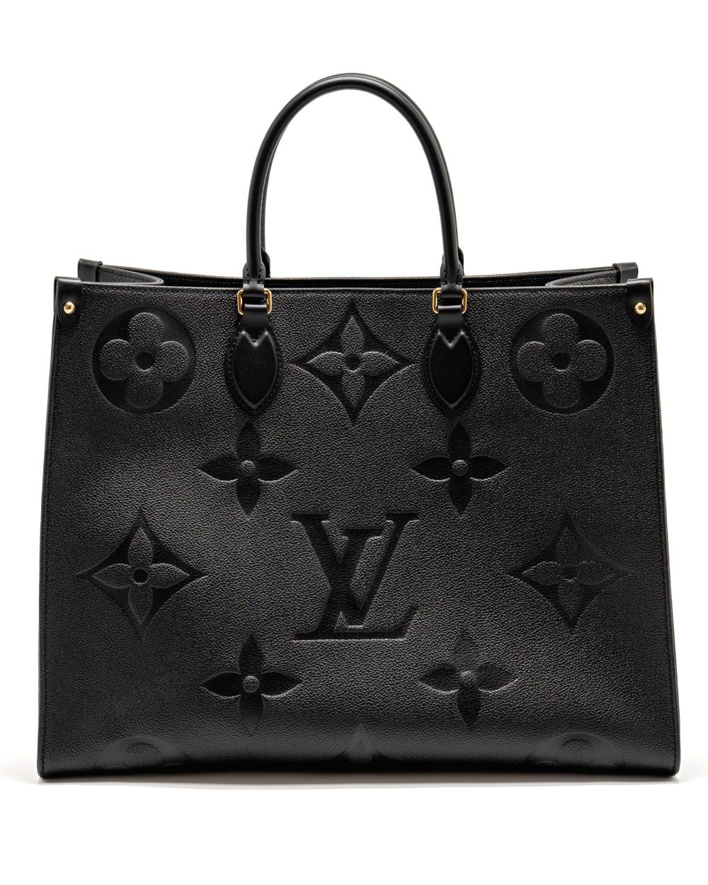 AAA Replica Louis Vuitton LV ONTHEGO GM MONOGRAM EMPREINTE LEATHER BLACK GHW