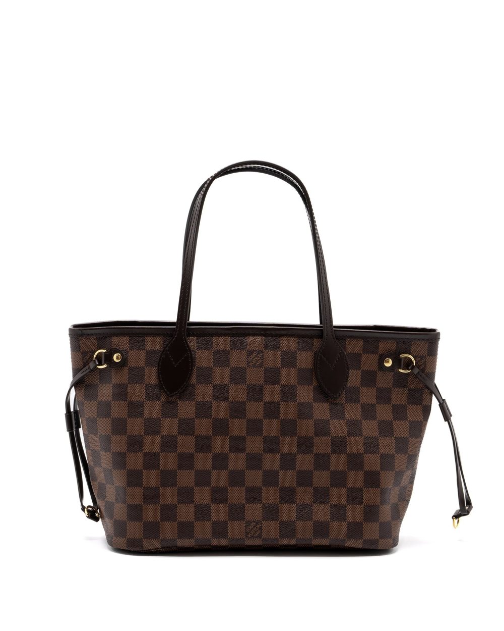 AAA Replica Louis Vuitton LV NEVERFULL PM DAMIER EBENE CANVAS GHW (NEW VERSION)