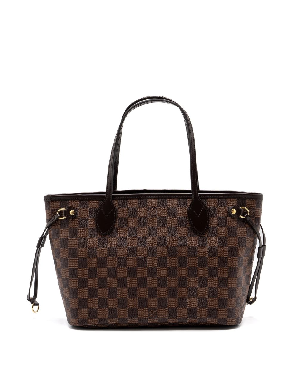 AAA Replica Louis Vuitton LV NEVERFULL PM DAMIER EBENE CANVAS GHW (NEW VERSION)