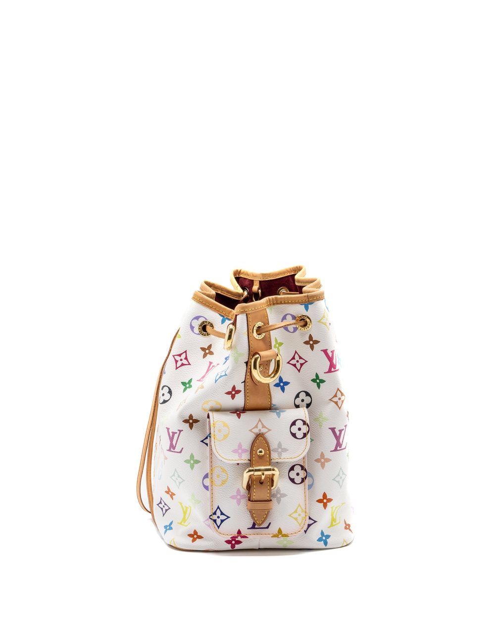 AAA Replica Louis Vuitton LV VINTAGE PETIT NOE SHOULDER BAG MULTICOLOUR MONOGRAM CANVAS WHITE GHW