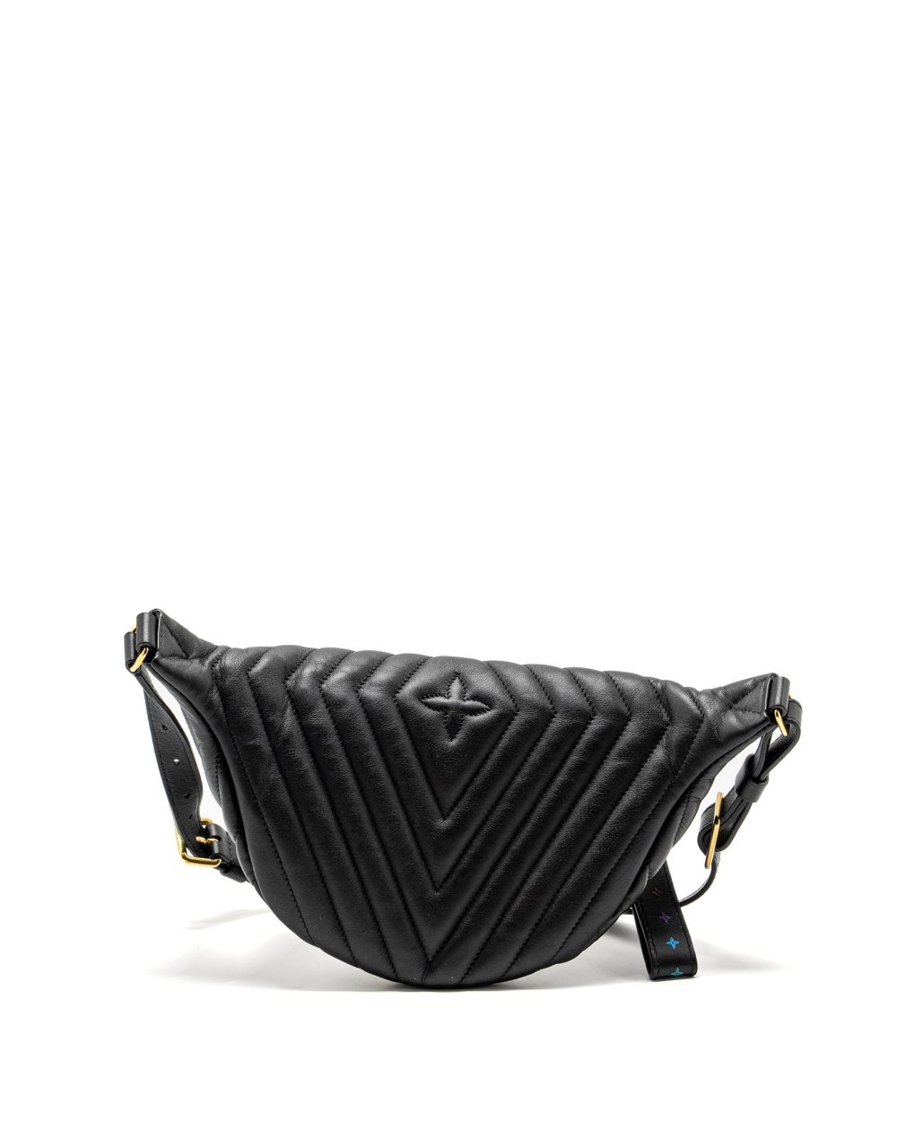 AAA Replica Louis Vuitton LV NEW WAVE BUMBAG CALFSKIN BLACK GHW