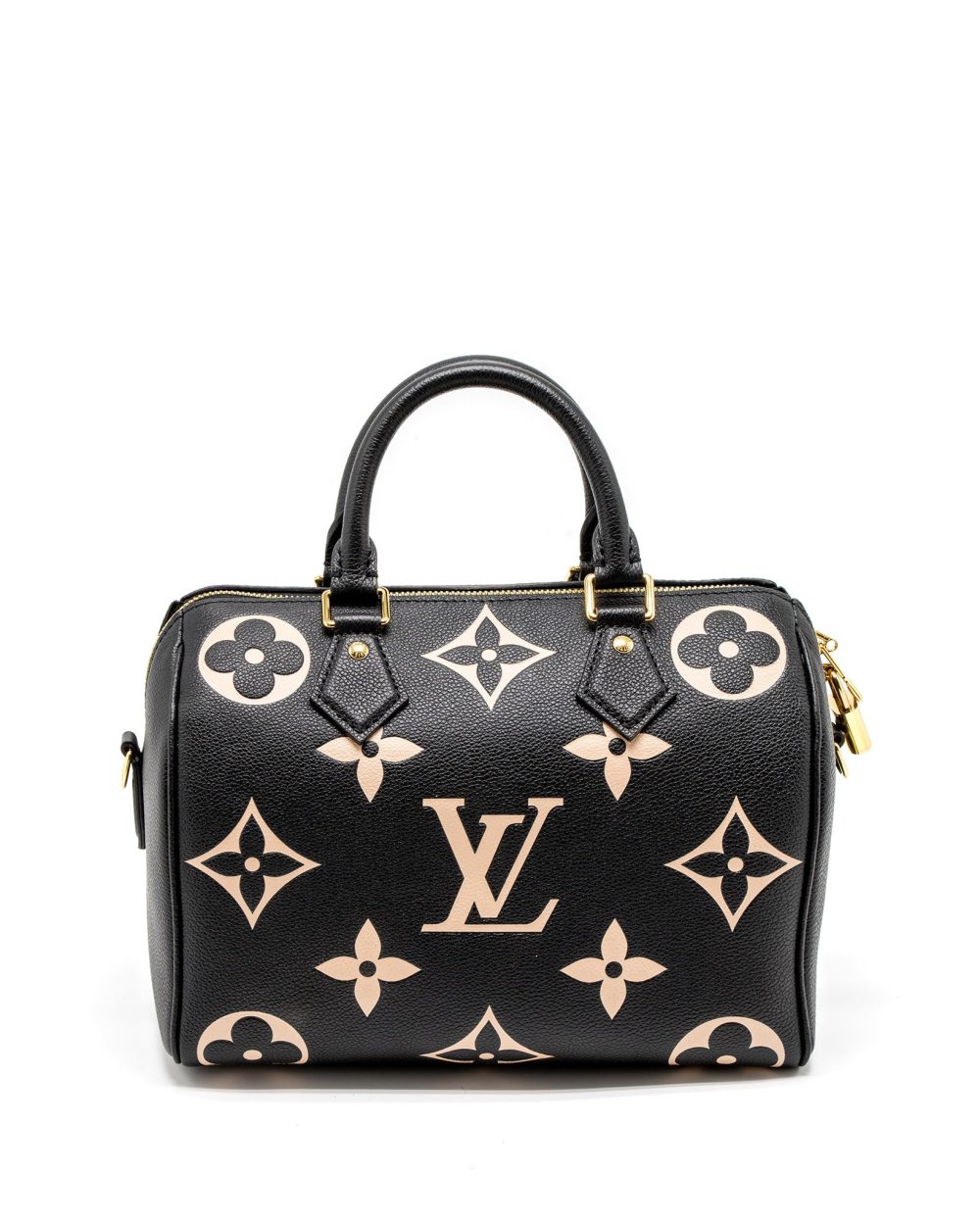 AAA Replica Louis Vuitton LV SPEEDY BANDOULIERE 25 BICOLOUR MONOGRAM EMPREINTE GHW (NEW VERSION)