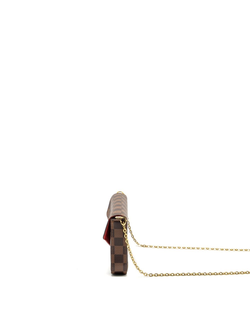 AAA Replica Louis Vuitton LV FELICIE POCHETTE DAMIER EBENE CANVAS GHW