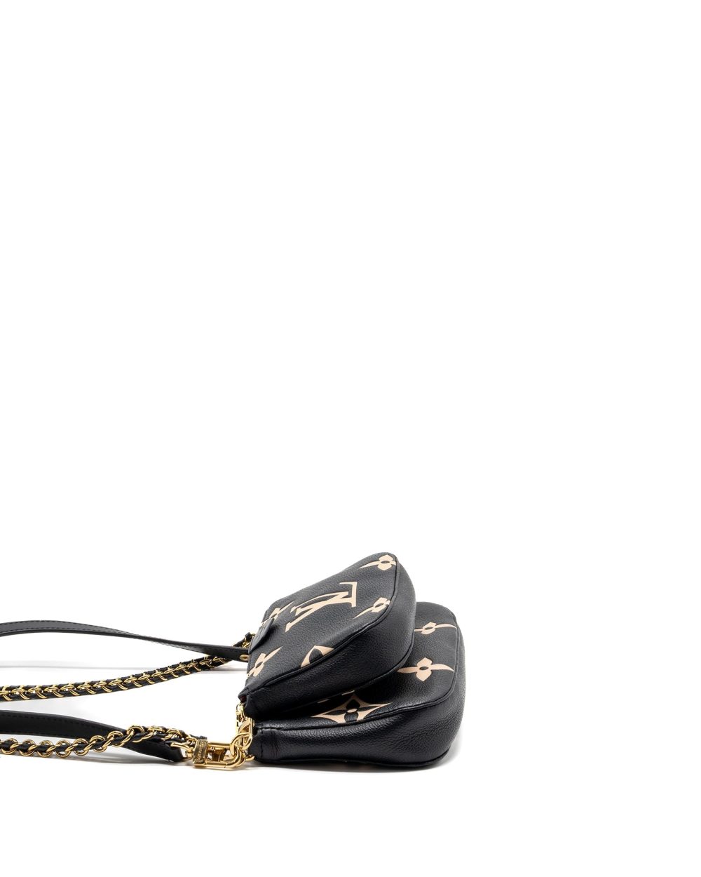 AAA Replica Louis Vuitton LV MULTI POCHETTE MONOGRAM EMPREINTE BLACK GHW