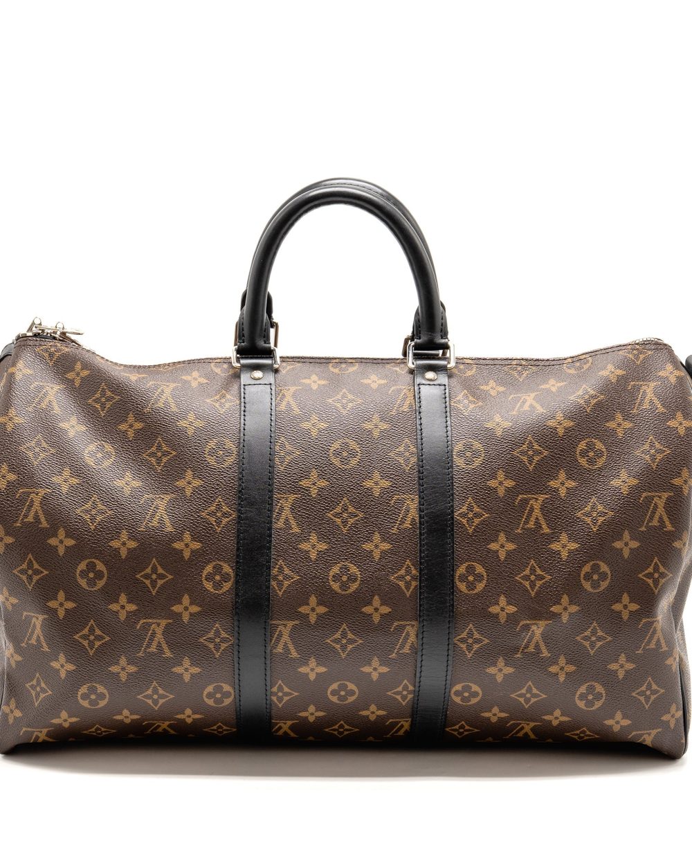 AAA Replica Louis Vuitton LV KEEPALL BANDOULIERE 45 MONOGRAM MACASSAR SHW