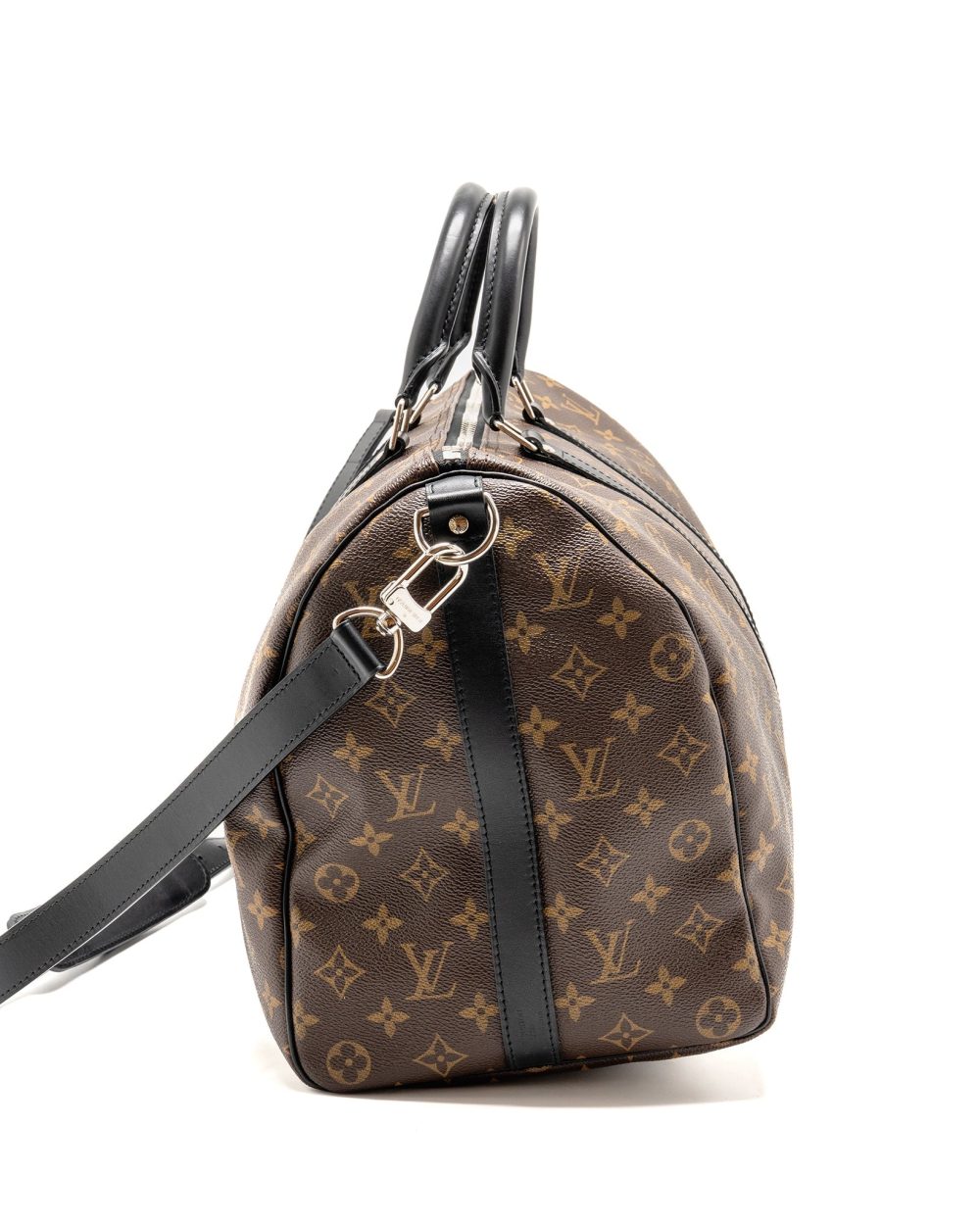 AAA Replica Louis Vuitton LV KEEPALL BANDOULIERE 45 MONOGRAM MACASSAR SHW
