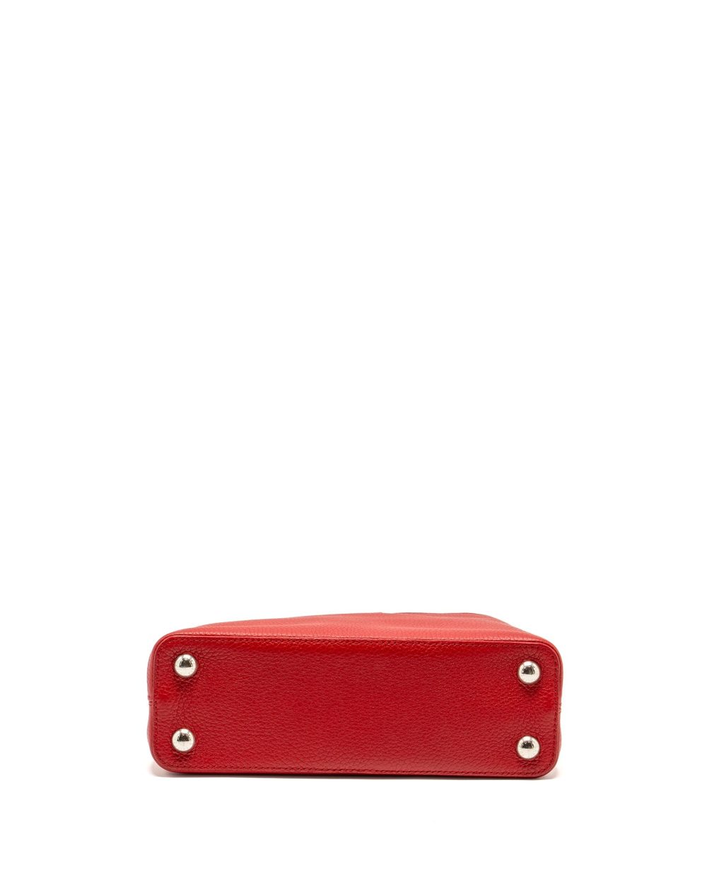 AAA Replica Louis Vuitton LV CAPUCINE BB TAURILLON RED SHW