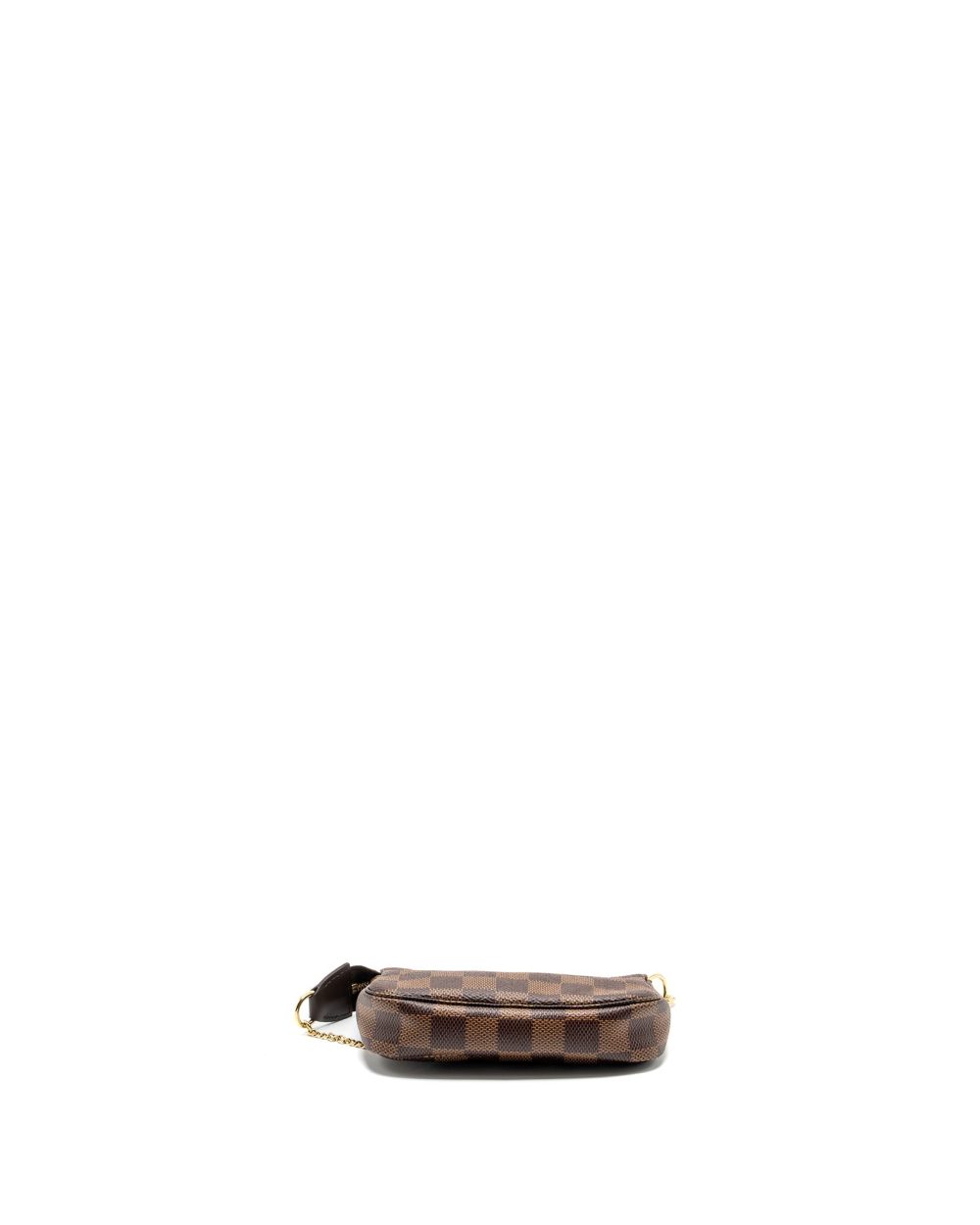 AAA Replica Louis Vuitton LV MINI POCHETTE DAMIER EBENE GHW