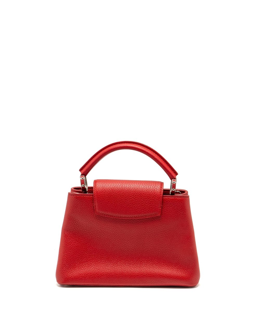 AAA Replica Louis Vuitton LV CAPUCINE BB TAURILLON RED SHW