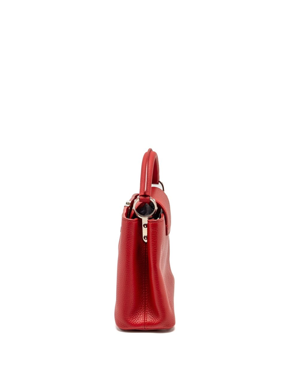 AAA Replica Louis Vuitton LV CAPUCINE BB TAURILLON RED SHW