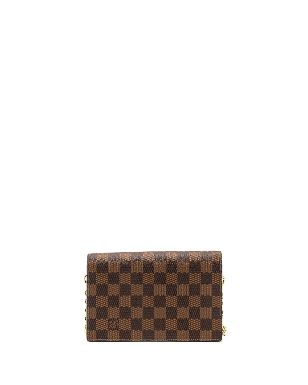 AAA Replica Louis Vuitton LV VAVIN CHAIN WALLET DAMIER EBENE CANVAS GHW