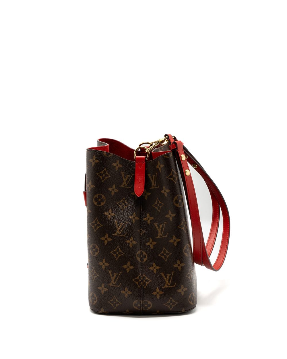 AAA Replica Louis Vuitton LV NEONOE MONOGRAM CANVAS / RED GHW