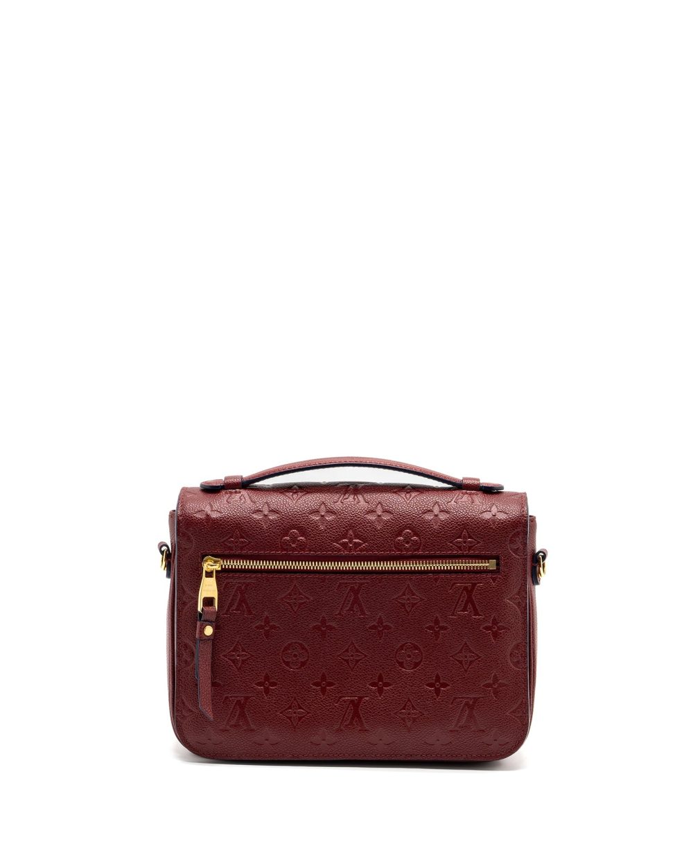 AAA Replica Louis Vuitton LV POCHETTE MÉTIS MONOGRAM EMPREINTE RED GHW