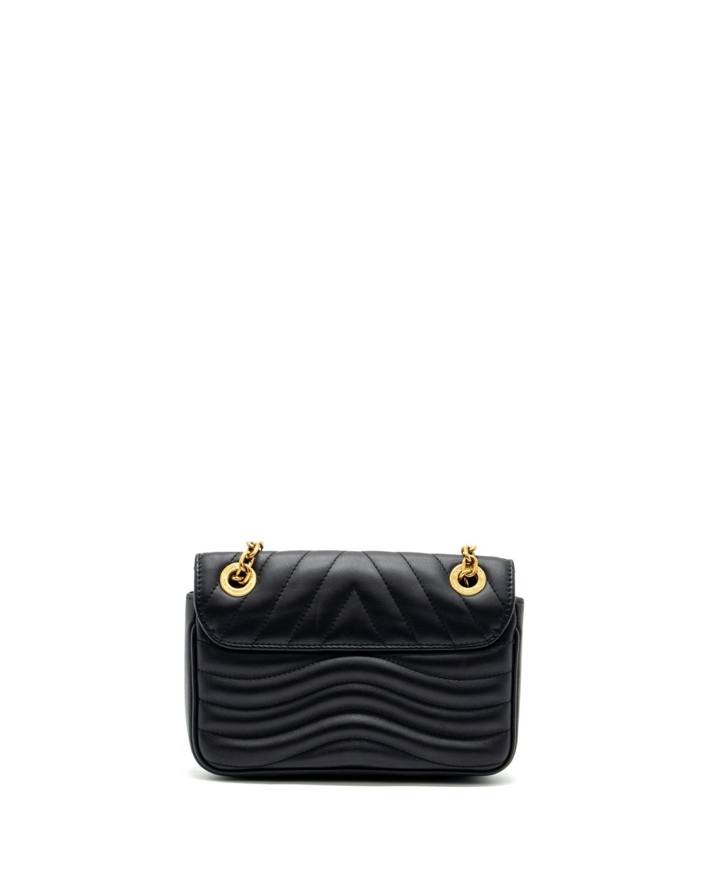 AAA Replica Louis Vuitton LV NEW WAVE PM CHAIN BAG CALFSKIN BLACK GHW (NEW VERSION)