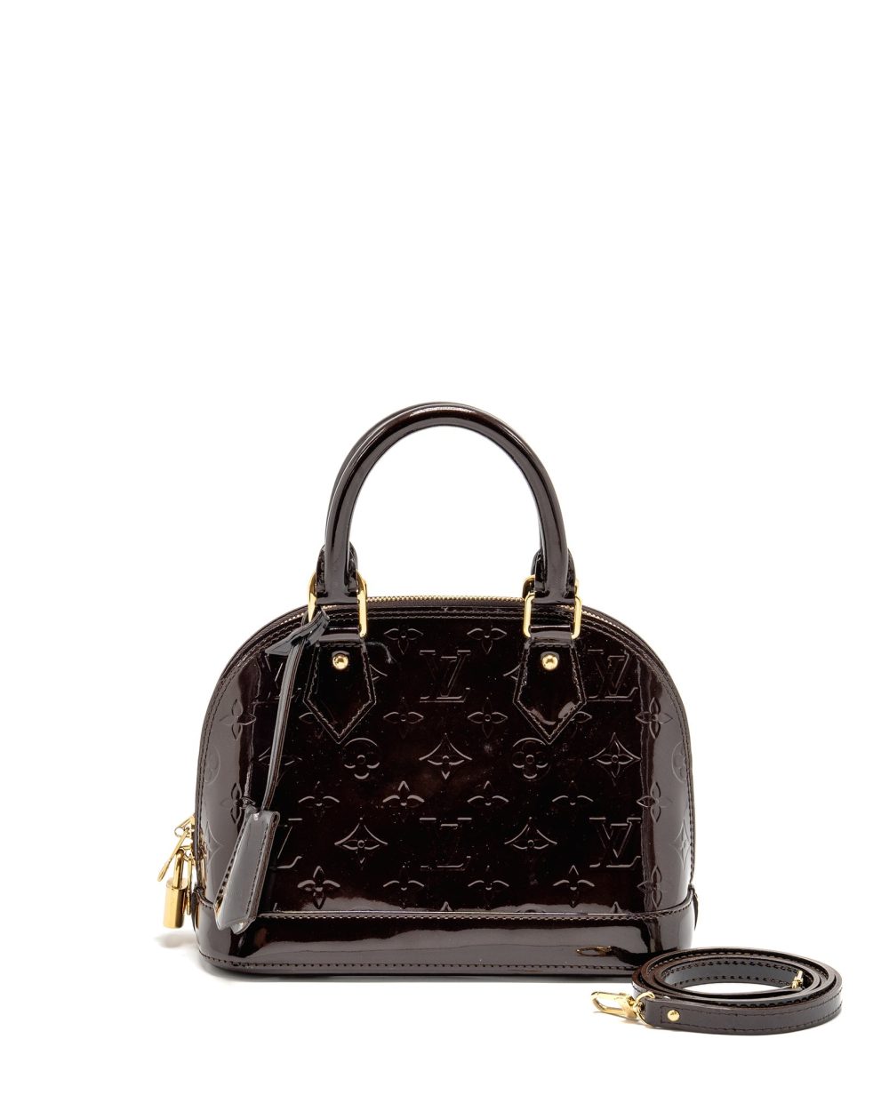 AAA Replica Louis Vuitton LV ALMA BB PATENT AMATANTE GHW