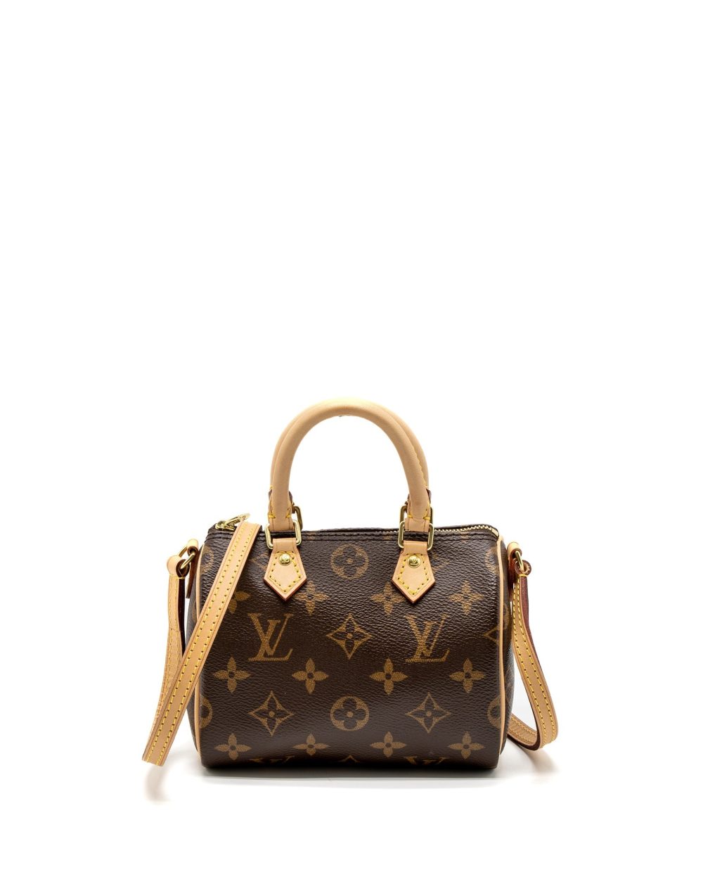 AAA Replica Louis Vuitton LV NANO SPEEDY MONOGRAM CANVAS GHW (OLD VERSION)