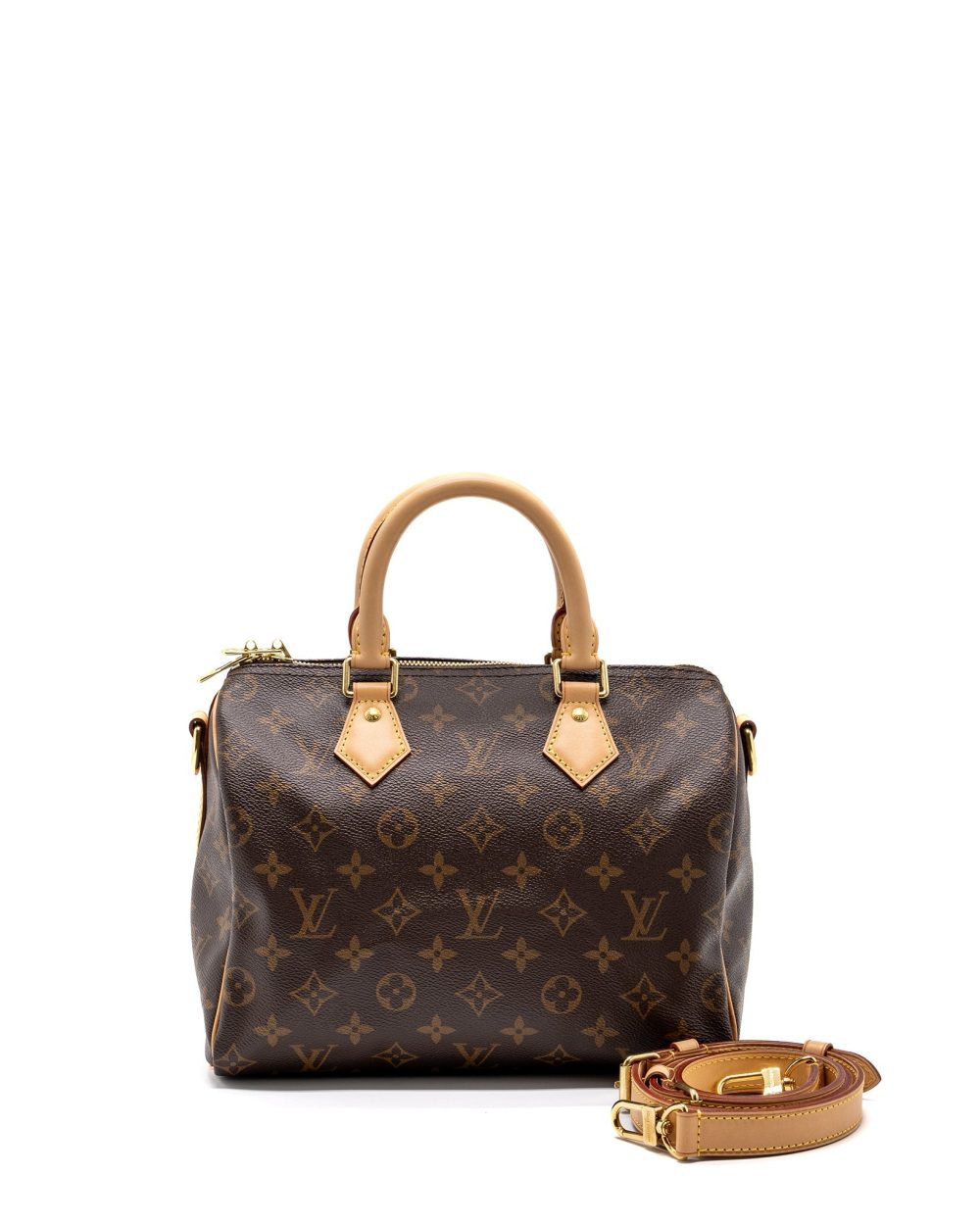 AAA Replica Louis Vuitton LV SPEEDY BANDOULIERE 25 MONOGRAM CANVAS GHW (NEW VERSION)