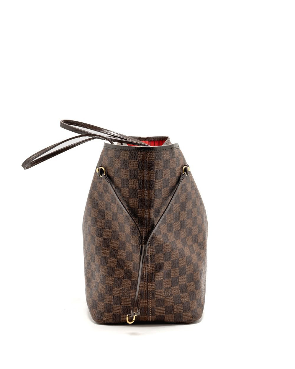 AAA Replica Louis Vuitton LV NEVERFULL GM DAMIER EBENE WITH GHW