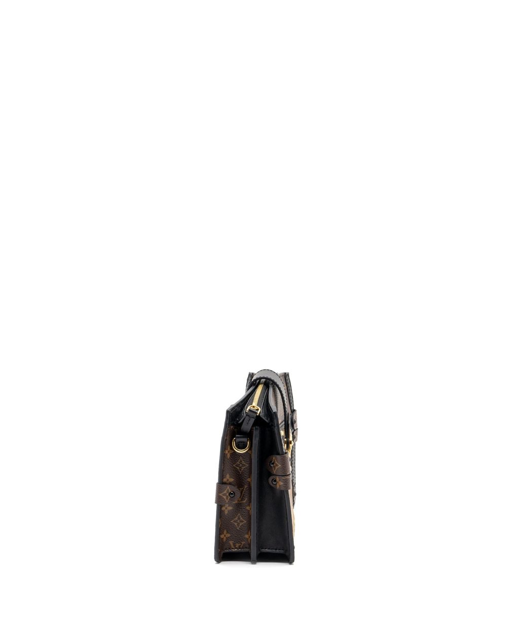 AAA Replica Louis Vuitton LV TRUNK CLUTCH MONOGRAM REVERSE CANVAS GHW