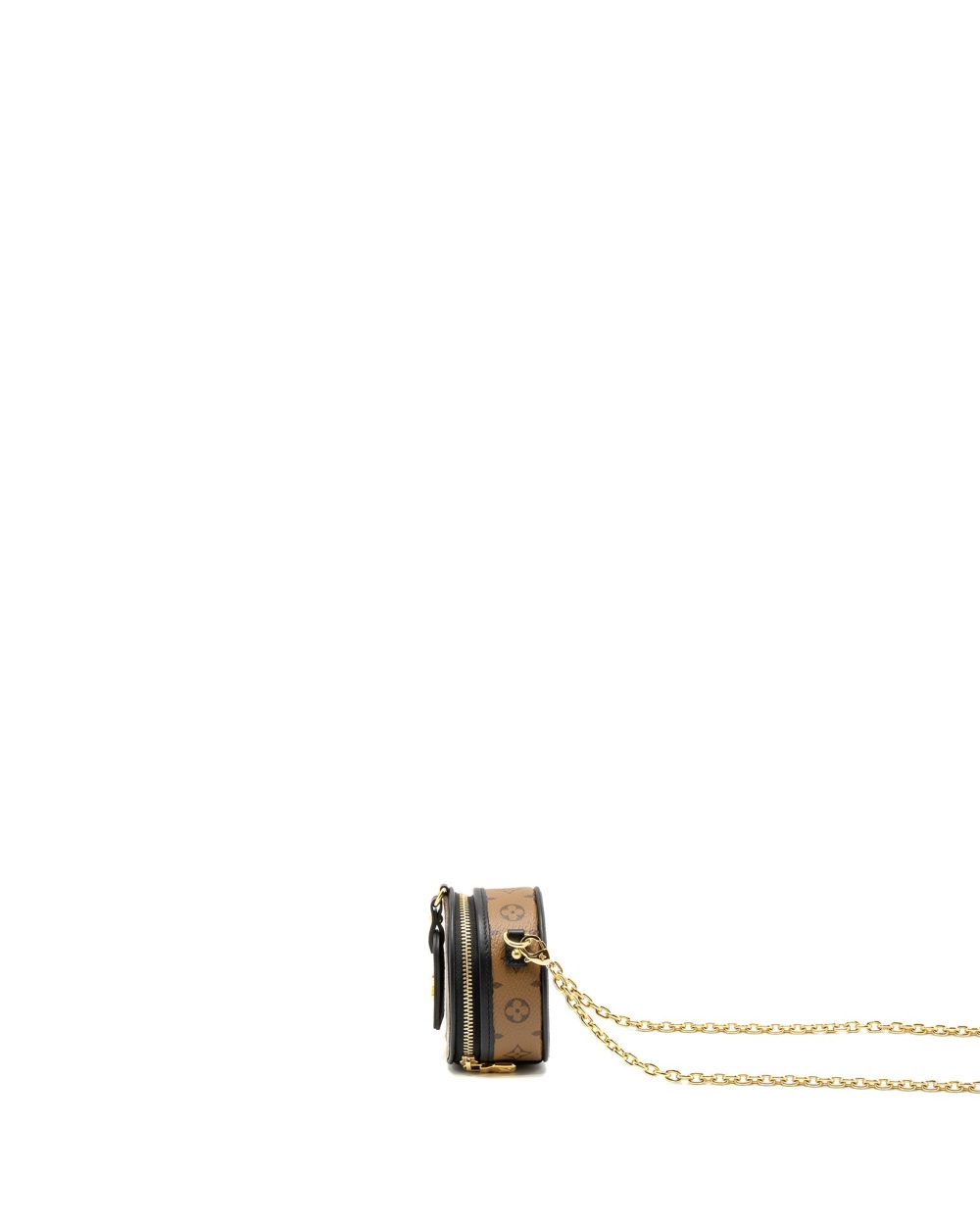 AAA Replica Louis Vuitton LV CHAPEAU NECKLACE/CHAIN BAG MONOGRAM REVERSE CANVAS BLACK GHW