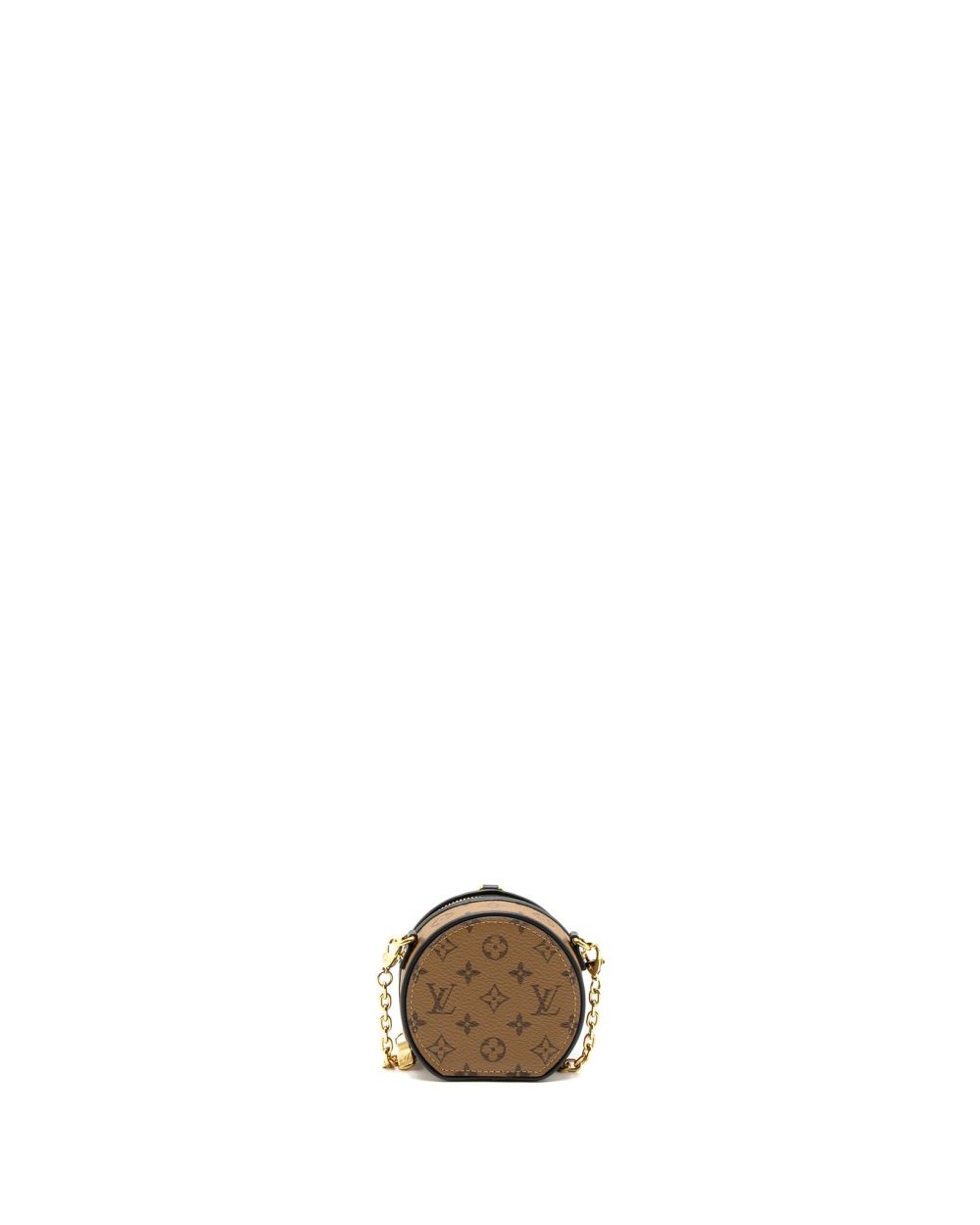 AAA Replica Louis Vuitton LV CHAPEAU NECKLACE/CHAIN BAG MONOGRAM REVERSE CANVAS BLACK GHW