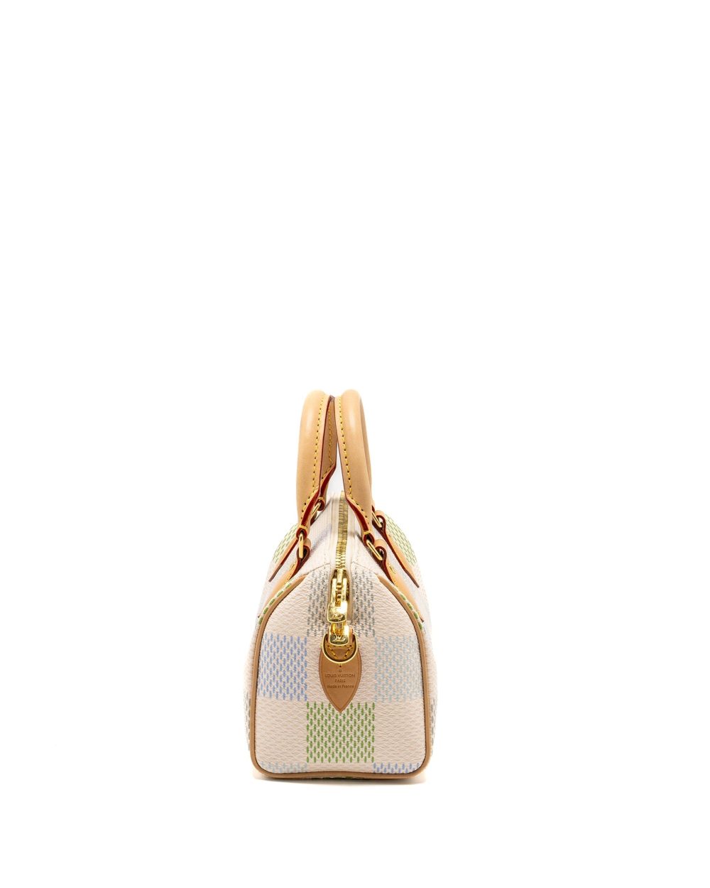 AAA Replica Louis Vuitton LV SPEEDY BANDOULIERE 20 AUTRES TOILES DAMIER MULTICOLOUR GHW