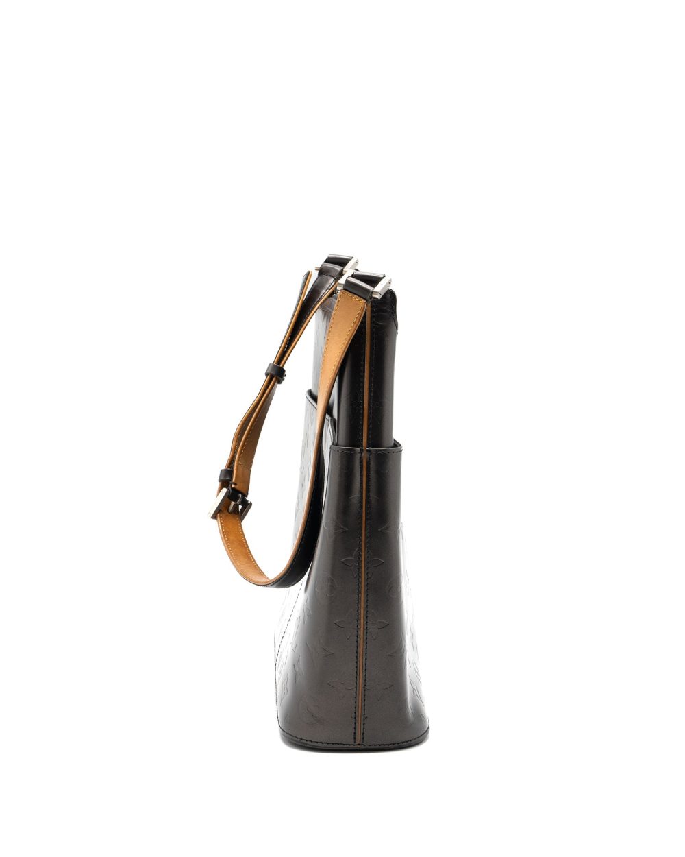 AAA Replica Louis Vuitton LV MESSENGER SHOULDER BAG LEATHER DARK GREY SHW